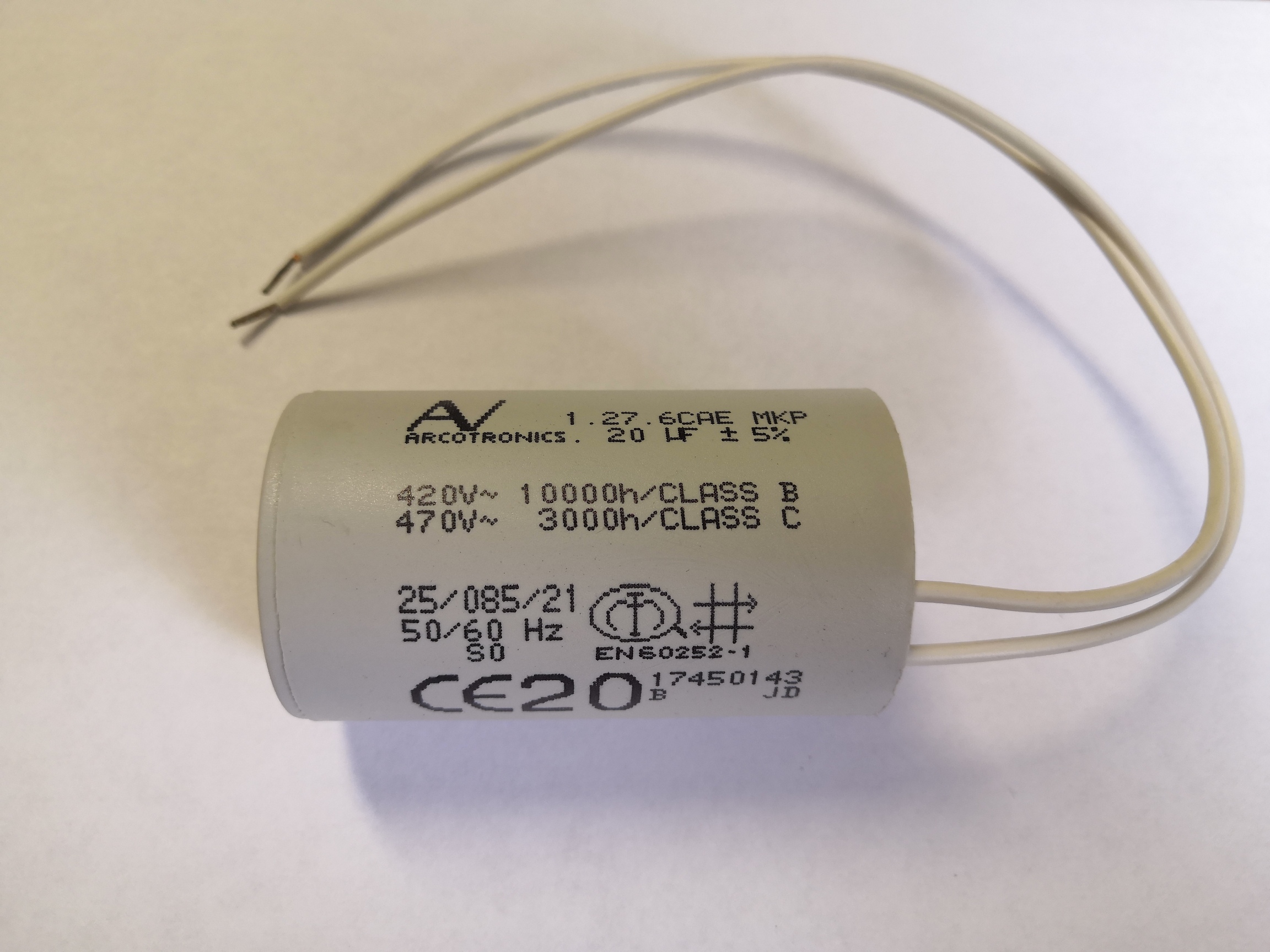 Condensateur 20 µF pour kit Mover / Roller 15
